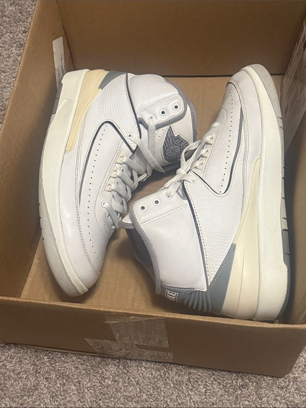 Size 9.5 Jordan 2 Cement Grey